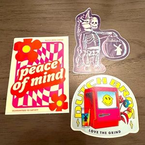 Set of 3 Dutch Bros Stickers